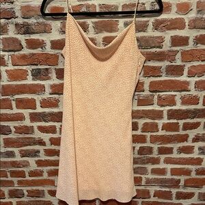 Cotton Candy Peach Mini Dress